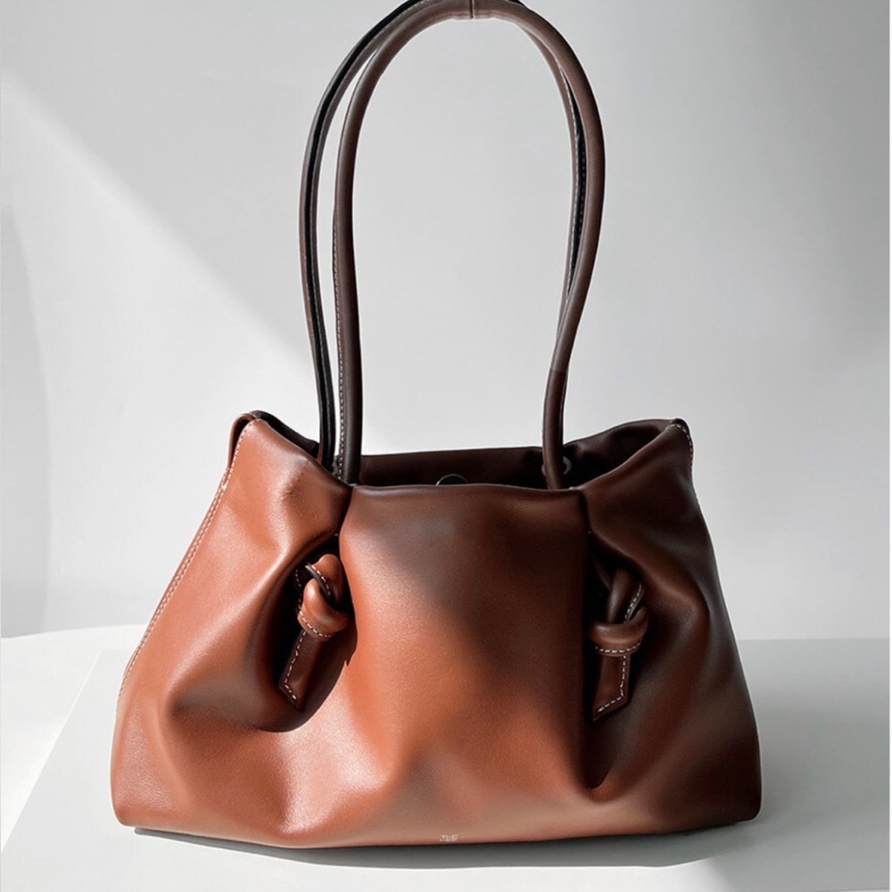 SOLD NWT Brown Shoulder Bag with Knot Design - Picture 2 of 10